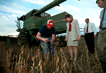 Marye Anne Fox in field.