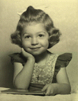 Very cute portrait of Marye Anne Fox as a child