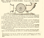 Sketch and description of Edison's phonograph or speaking machine.