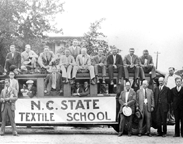 Photograph of students from NC State's Textile School