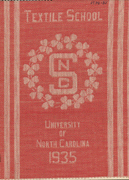 Cover of the School of Textiles' annual report for 1935.