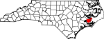 Pamlico County Map from Wikimedia Commons