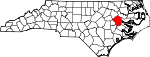 Pitt County Map from Wikimedia Commons