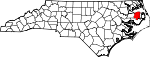 Tyrrell County Map from Wikimedia Commons