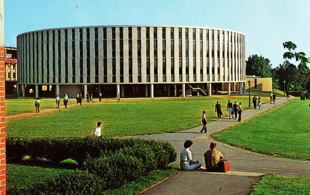 Postcard of Harrelson Hall, 1962.