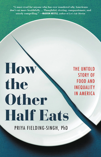 How the other half eats book cover, with a plate broken in two