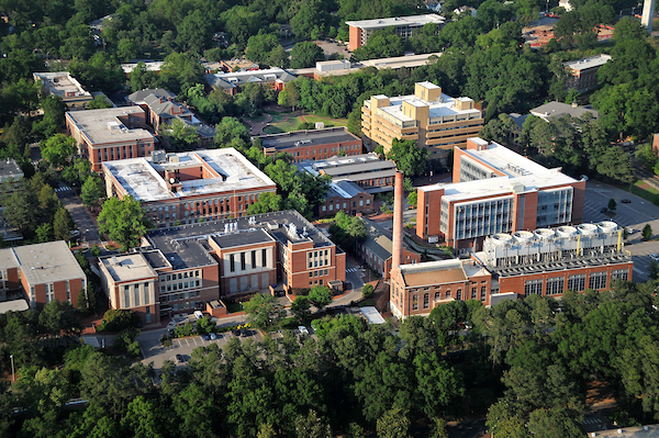 Aerial picture of campus