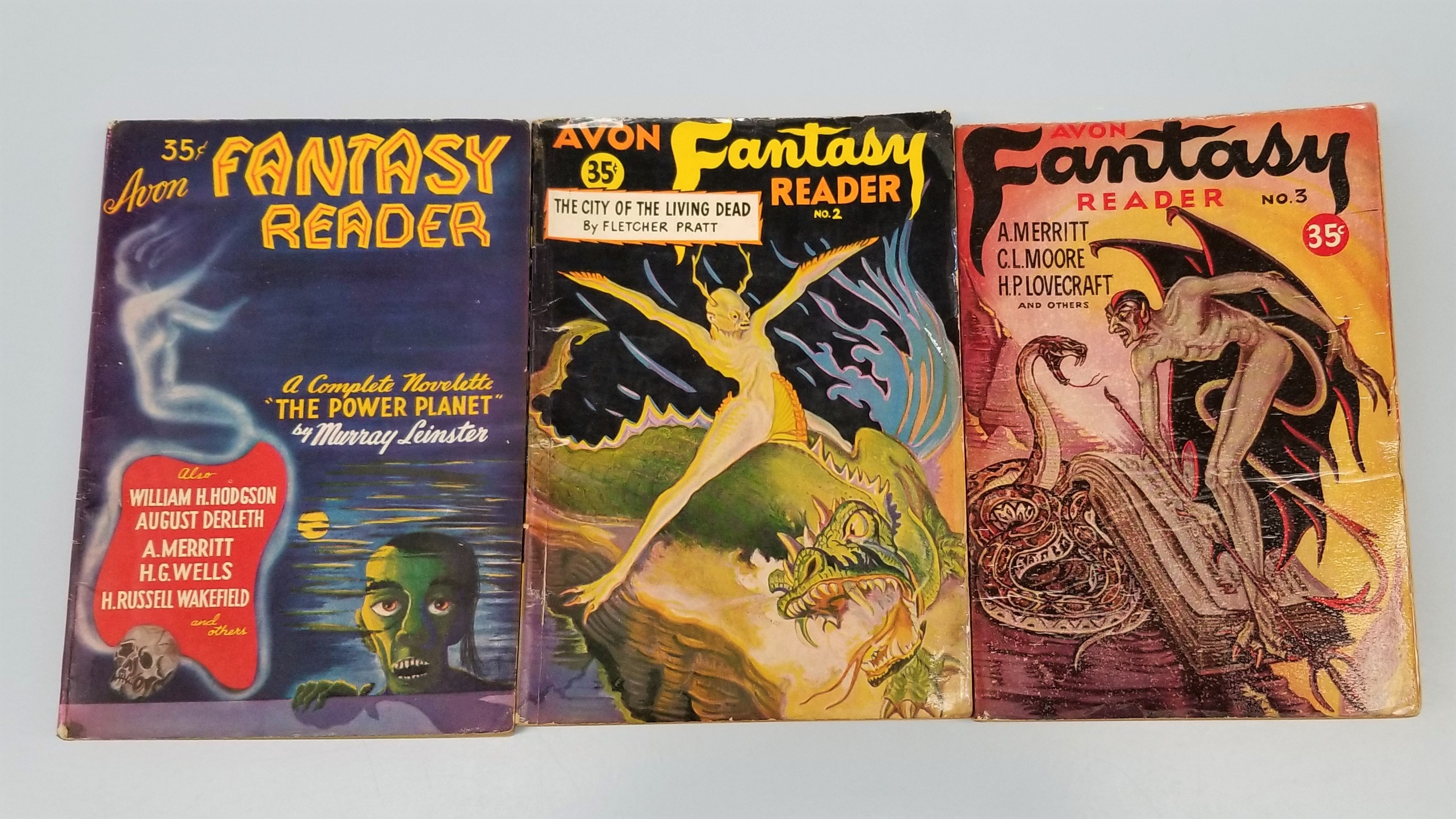 Avon Fantasy Reader, No. 1, No. 2, and No. 3 (1947)