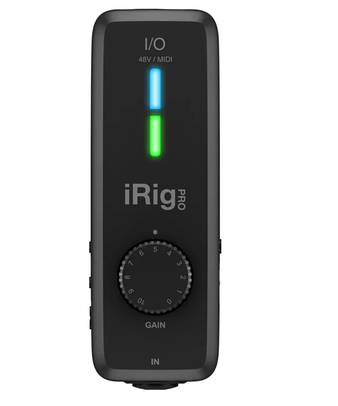 i Rig Pro compact audio recorder. 