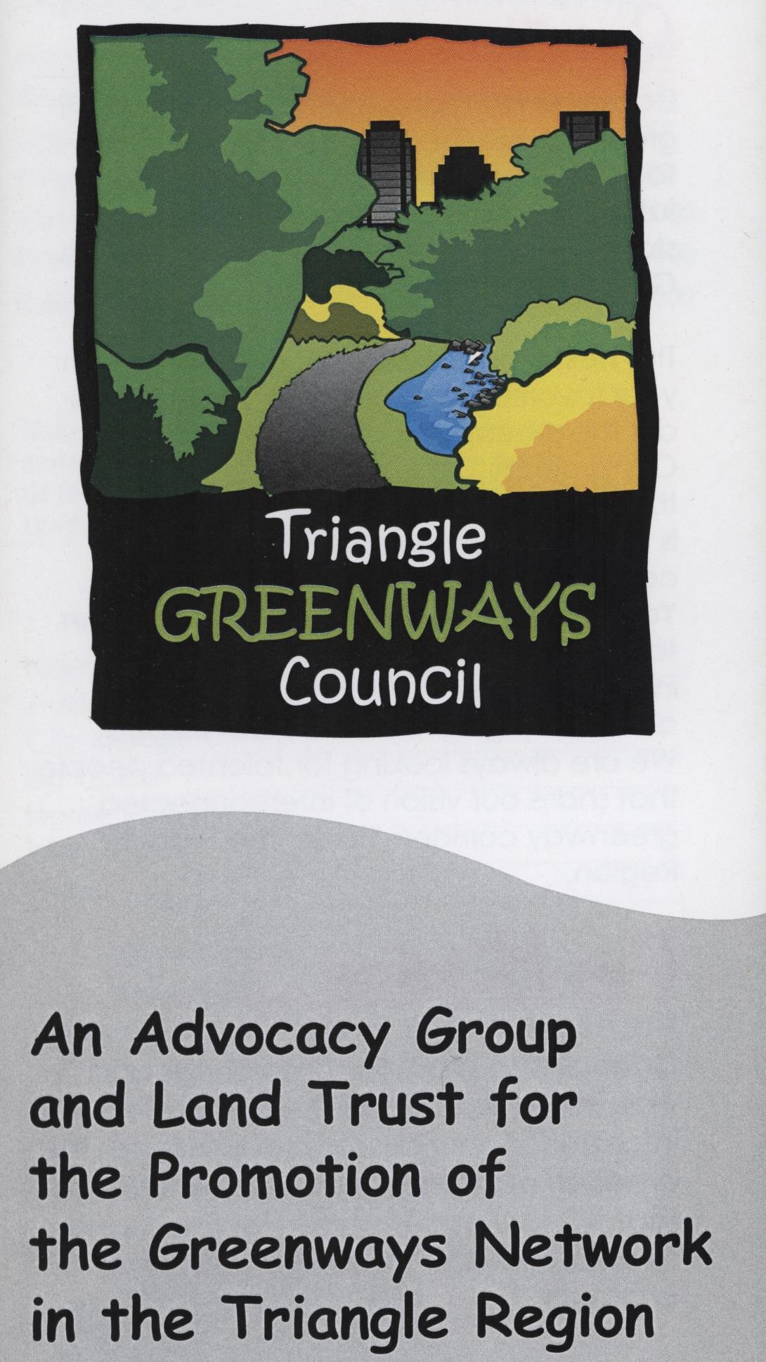 Pamphlet for the Triangle Greenways Council (MC 00503, Box 93, Folder 1)