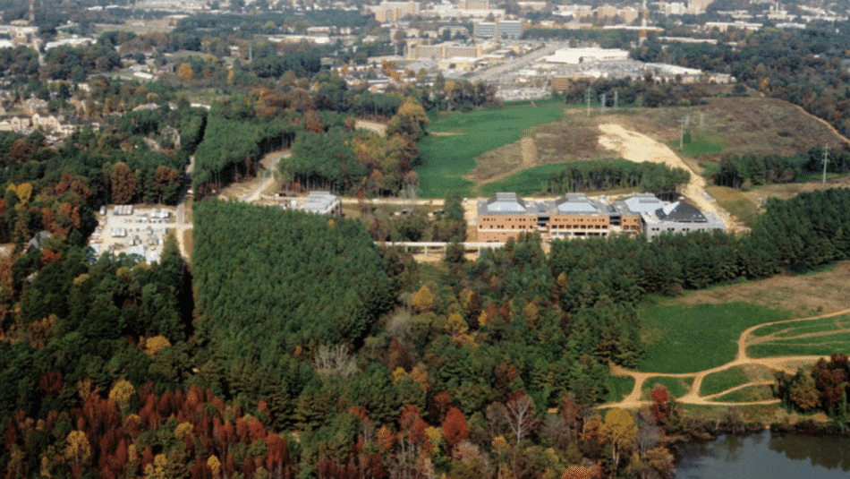 Aerial picture of centennial campus