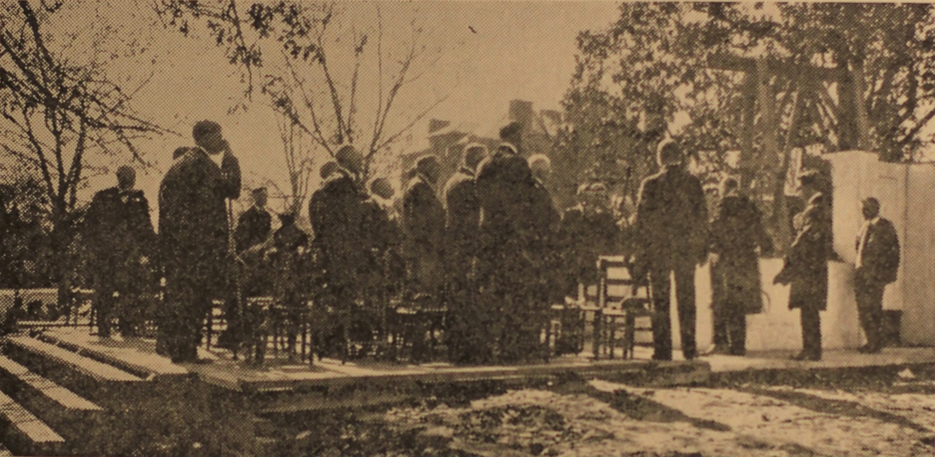 Dedication of NC State University's Memorial Belltower, 10 Nov. 1921