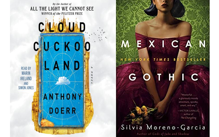Book covers for "Cloud Cuckoo Land" and "Mexican Gothic"