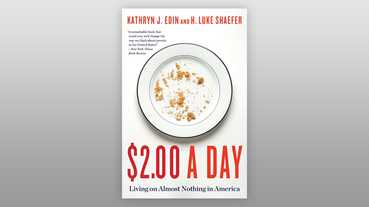 Cover of the 2018 common reading "$2.00 a Day"