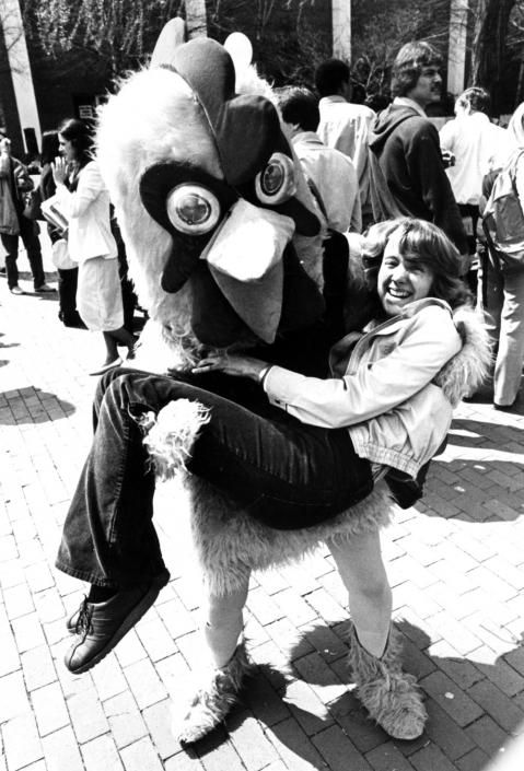 The legendary love story of a college student and a giant chicken, circa 1980