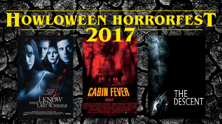 Howloween Horrorfest 2017 flyer with showings depicted.