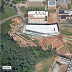 Aerial view of the James B. Hunt Jr. Library building site, September 2012. Image courtesy of Skanska.