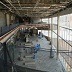 Under construction, looking down at Level 2 and the Rain Garden Reading Lounge.