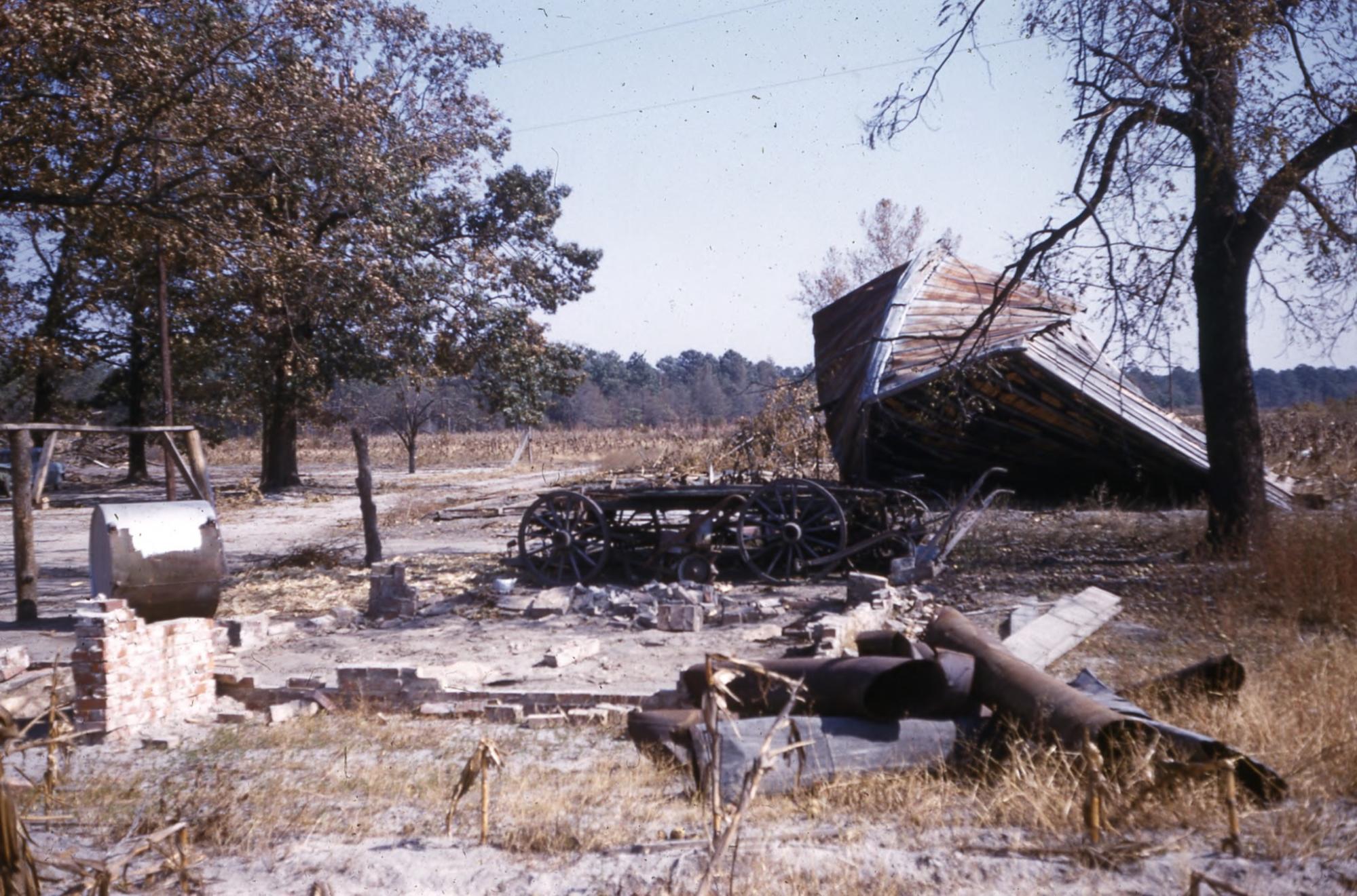 Hurricane Hazel damage, 1954.