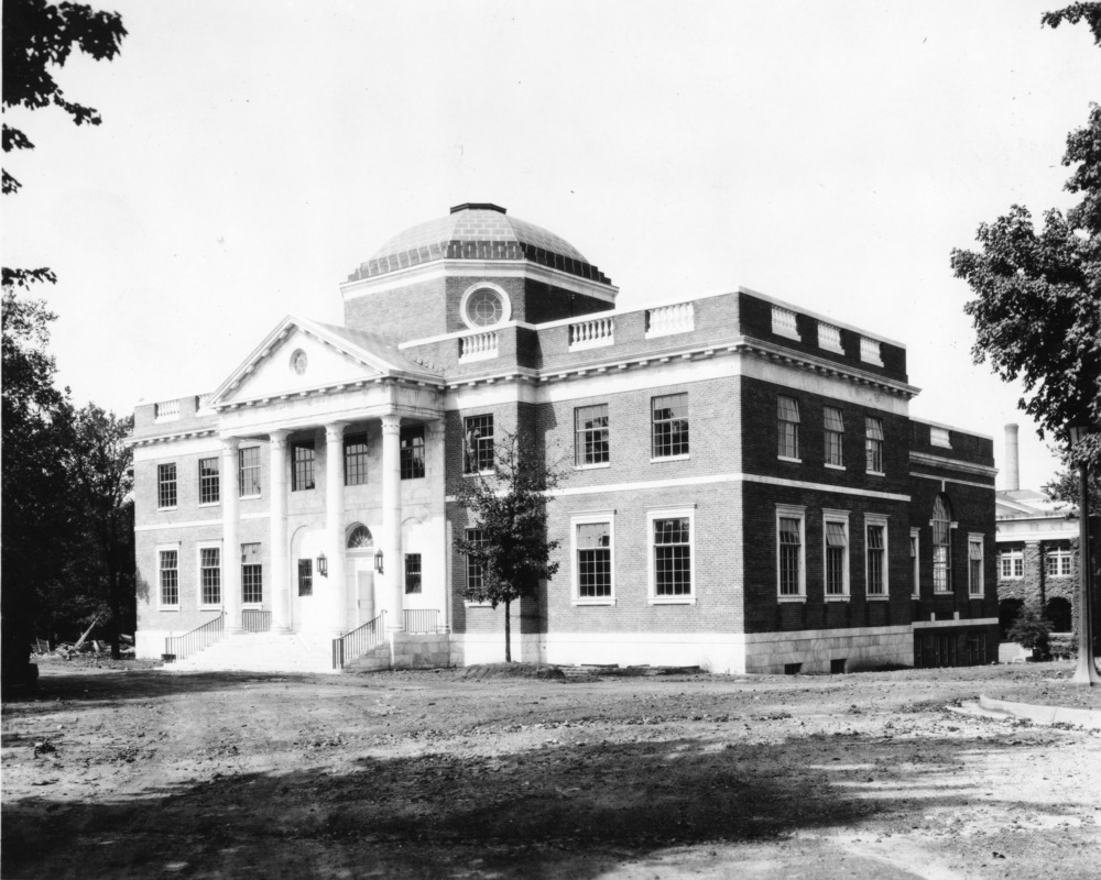 Black and white photograph of Brooks Hall, North Carolina State College, 1926.