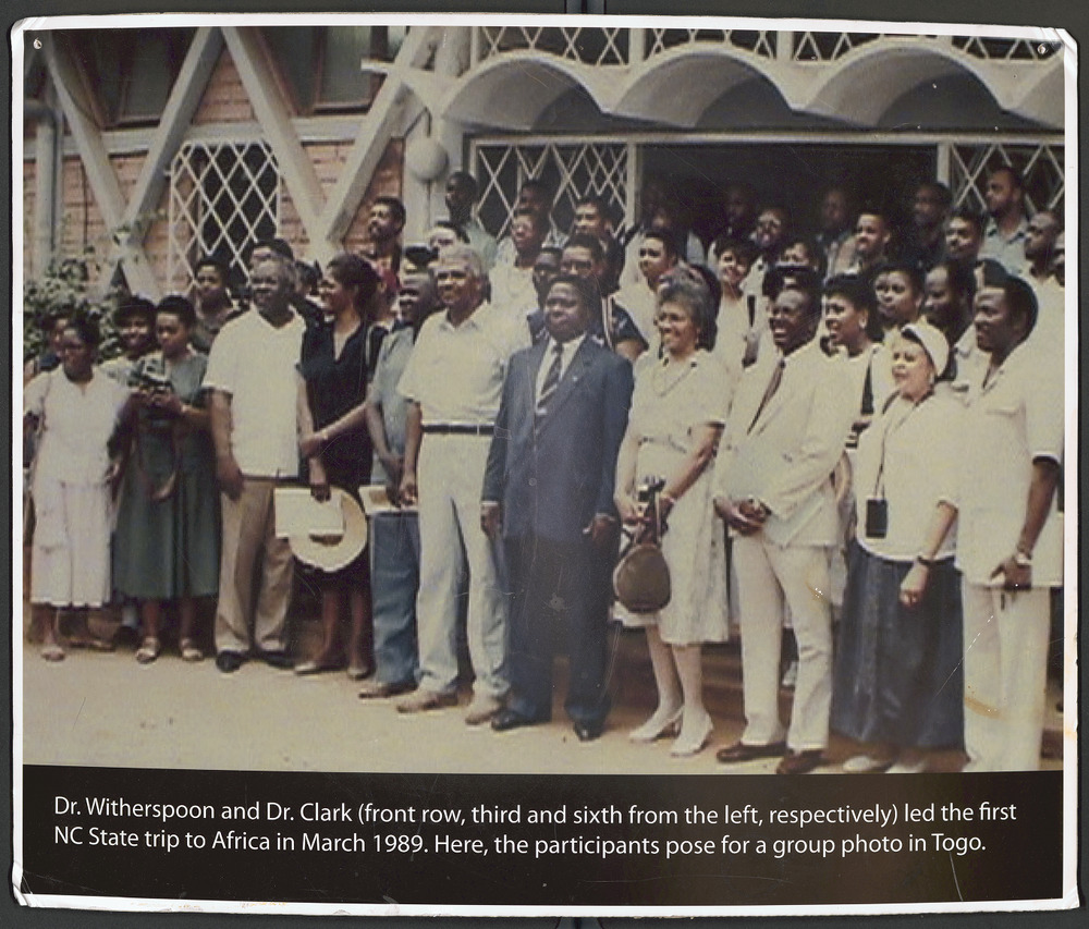 Dr. Augustus Witherspoon and Dr. Lawrence Clark Leading a Group in Togo, 1989 March