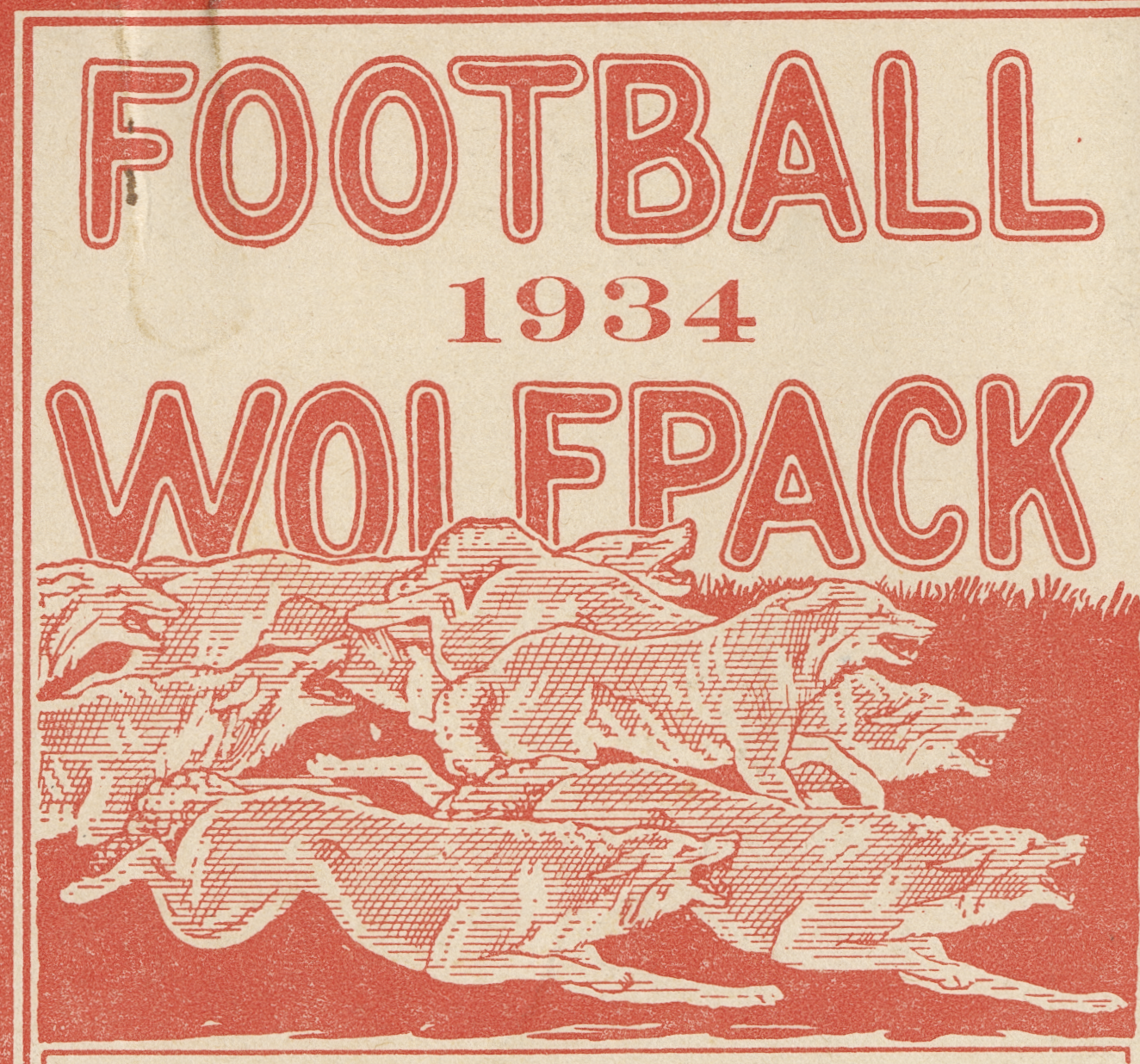 1934 Football Program