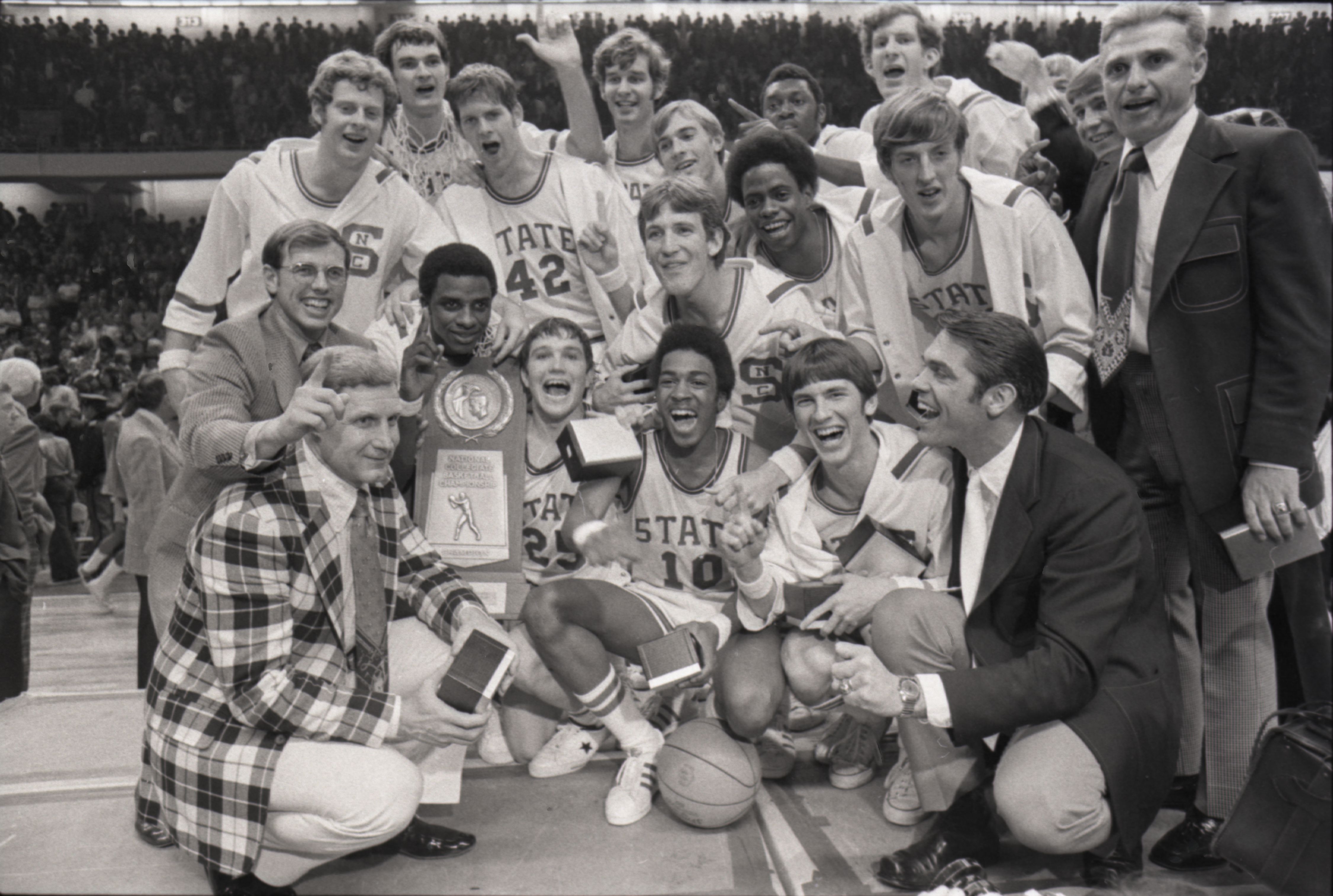 Team photo after winning the 1974 NCAA title