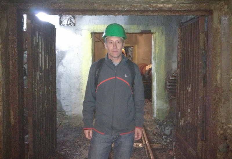 Dr. Tom Shriver at the Jacymov Uranium Mine in the Czech Republic