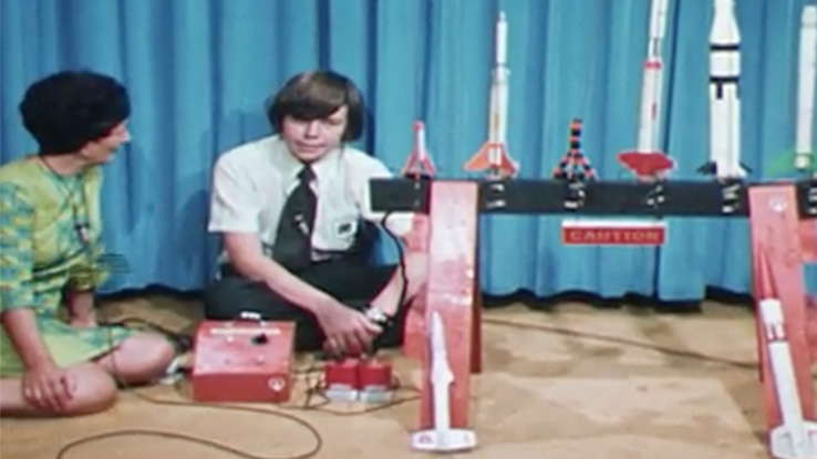 14-year-old Randy Killebrew is pictured in a video still from a 1974 television program that the North Carolina Agricultural Extension Program made to feature 4-H.