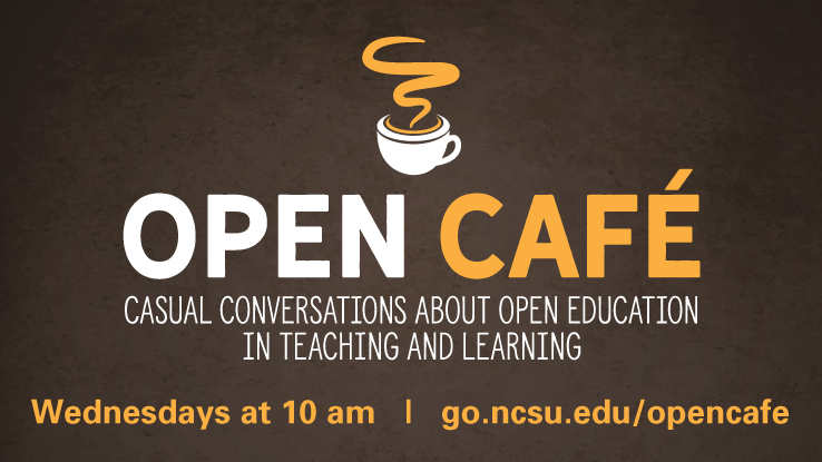 Drop in for casual conversation about open education issues