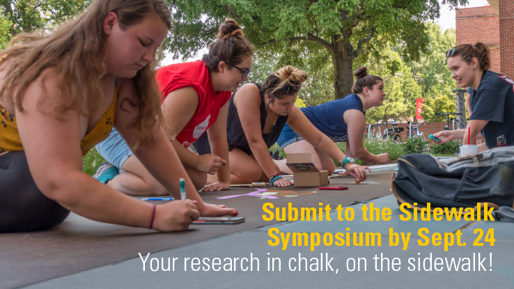 Visit—and submit your work!—to the Sidewalk Symposium outside Hill Library on Sept. 30
