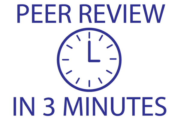 Peer review in 3 minutes