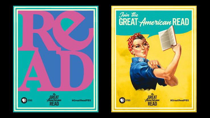 Posters for the "Great American Read."