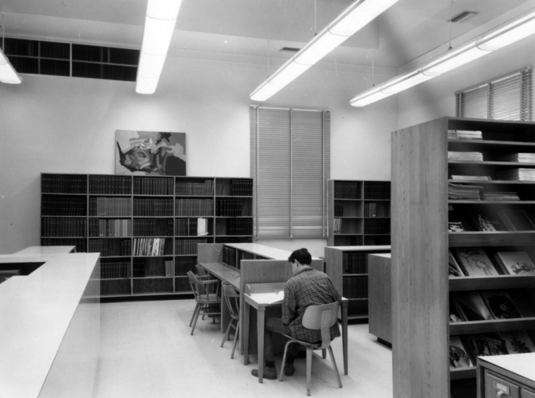 The Design Library around the time it was named for Harrye B. Lyons.