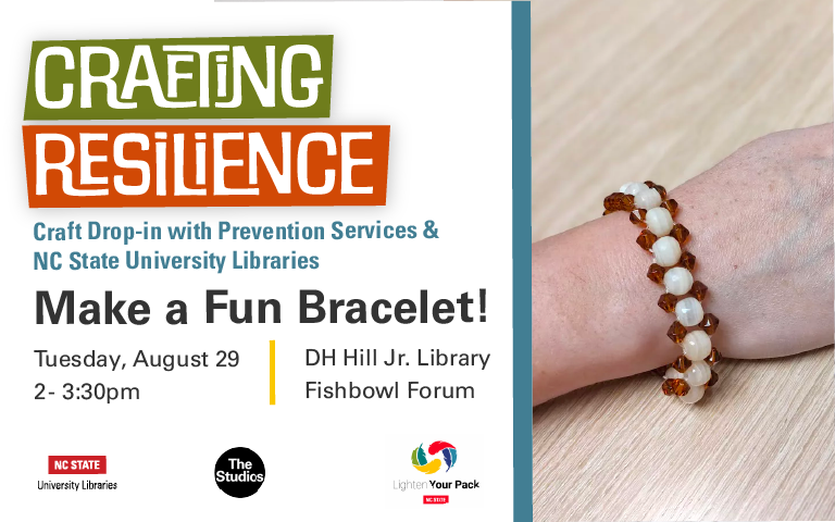 Drop in at the Libraries' Crafting Resilience workshops this fall
