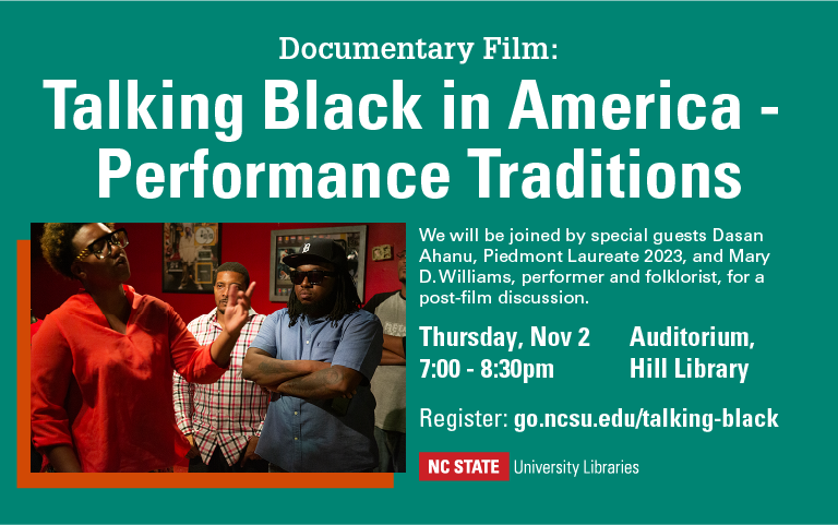 New "Talking Black in America" documentary on Black performance traditions screens Nov. 2