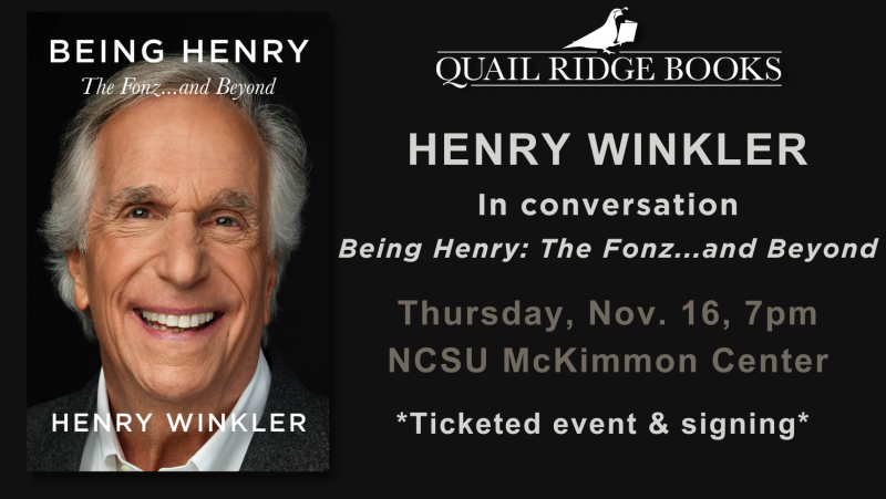 Henry Winkler visits campus Nov. 16 to talk about his new memoir and his storied career.