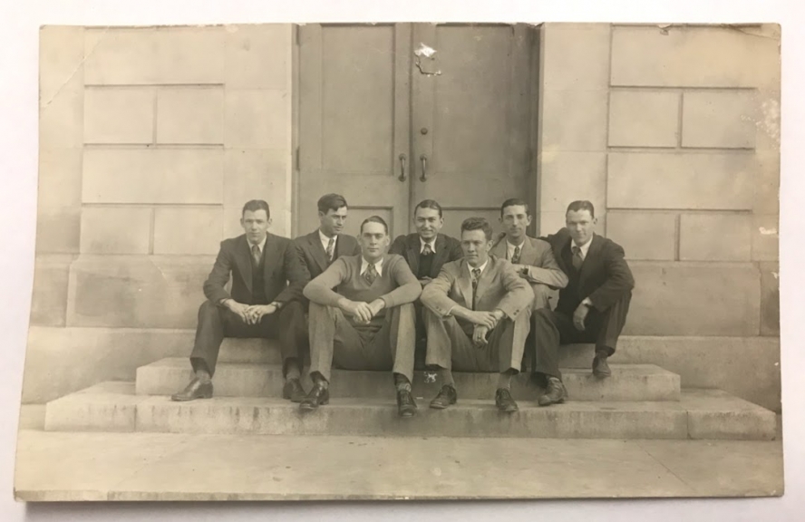Ferree (second from right) and the architectural seniors of 1930 at NC State