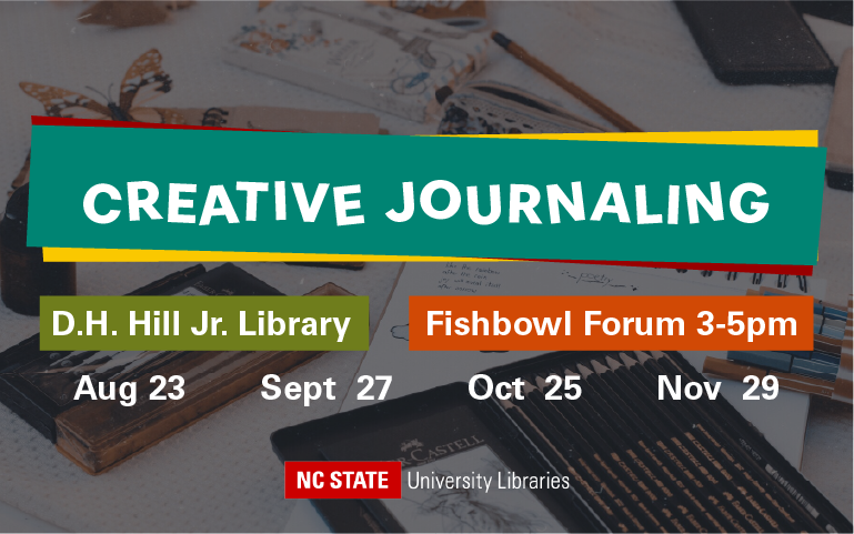 Creative Journaling events at the Hill Library this fall