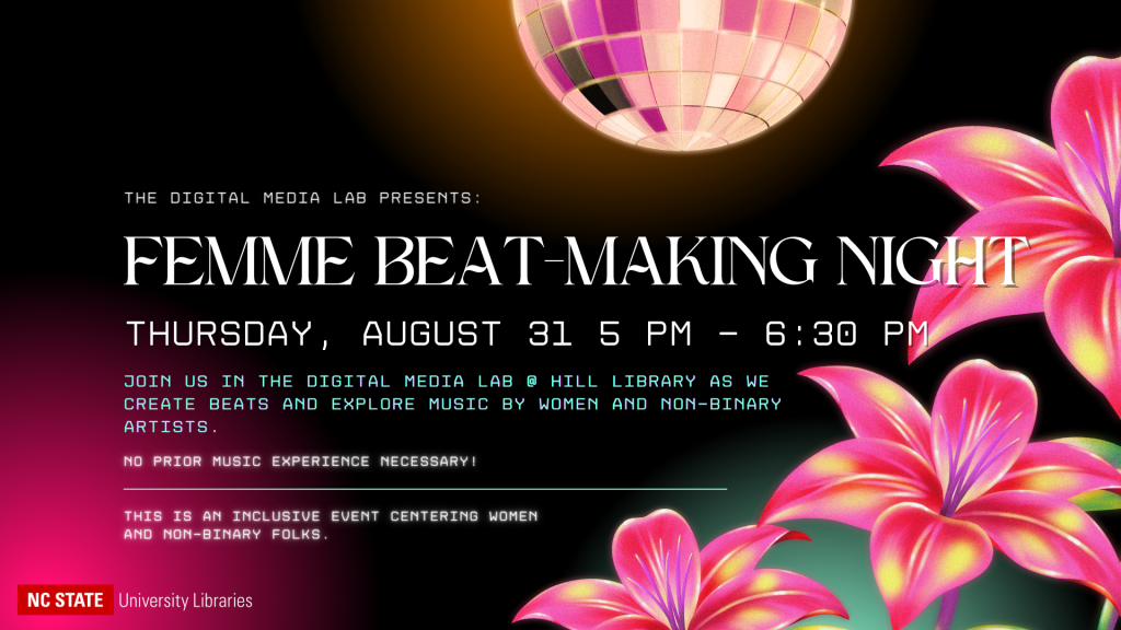 The Femme Beat-Making Night event series resumes on Aug. 31