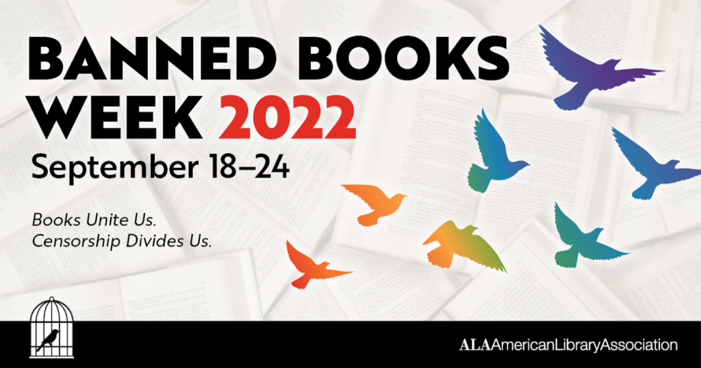 Banned Books Week 2022 advertisement graphic