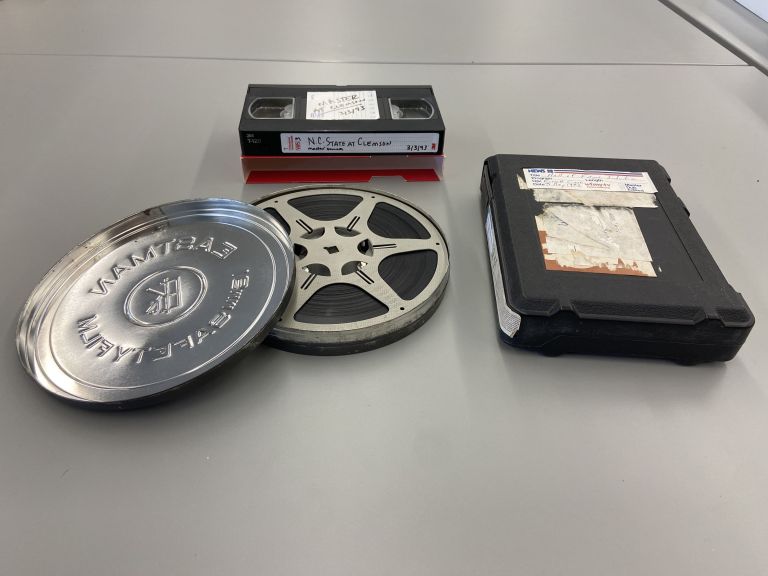 Film reel and video tapes