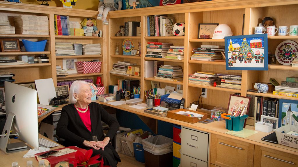 Betty Debnam Hunt in her Raleigh, NC office and studio