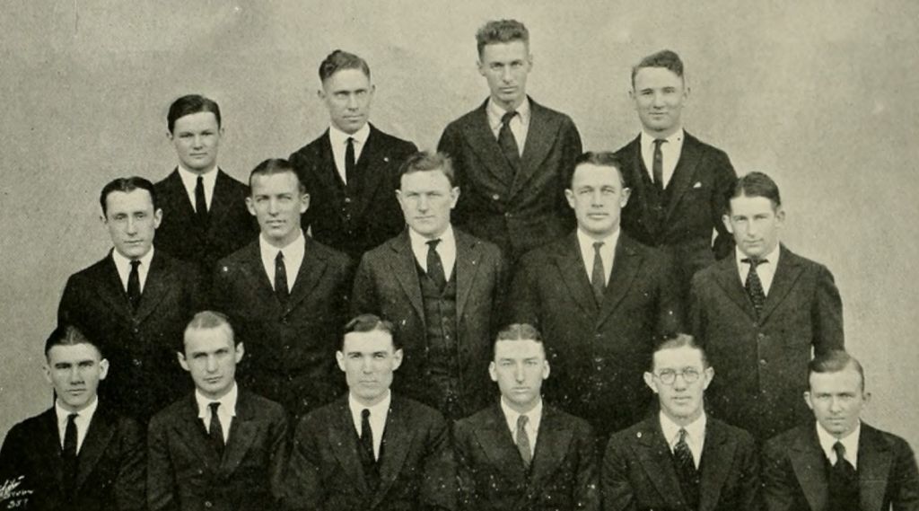 Members of the Student Council, the original executive (and judicial) branch of Students Government, 1921-1922.