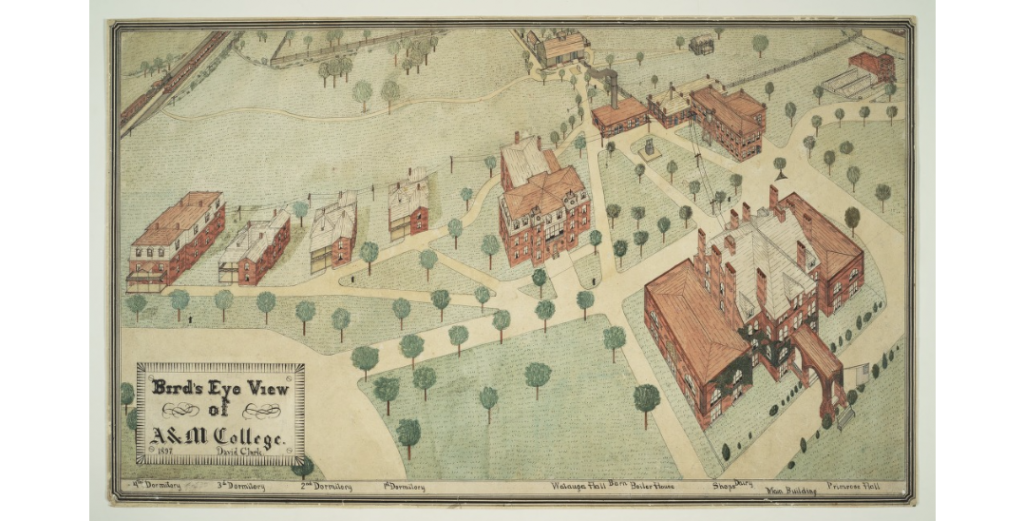 The earliest known map of the NC State campus