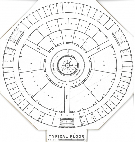 Harrelson Hall floorplan, 1959