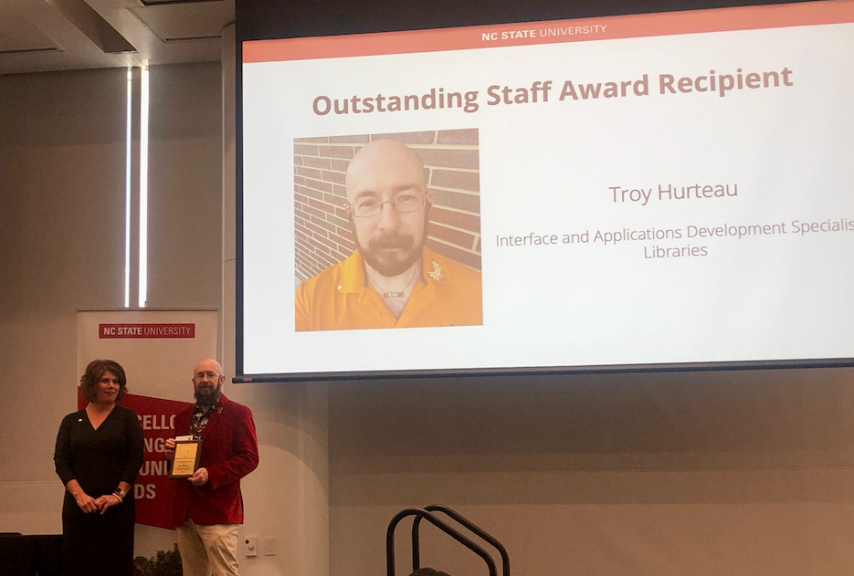 The Libraries’ Troy Hurteau received a 2023 Chancellor’s Creating Community Award