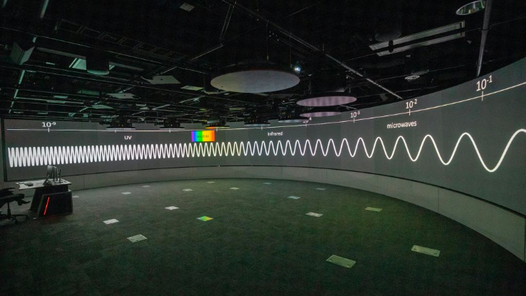 The immersive media space features great tech and a new screen that will knock your socks off