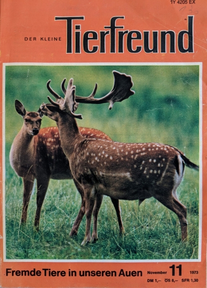 Cover of Der kleine Tierfreund, 11 November 1973.