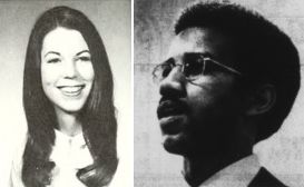 In 1969, Kathy Tiska became the first woman Secretary of NC State Student Senate and Eric Moore first African American Senate President (left image from 1971 Agromeck yearbook, right from 18 Apr. 1969 Technician newspaper